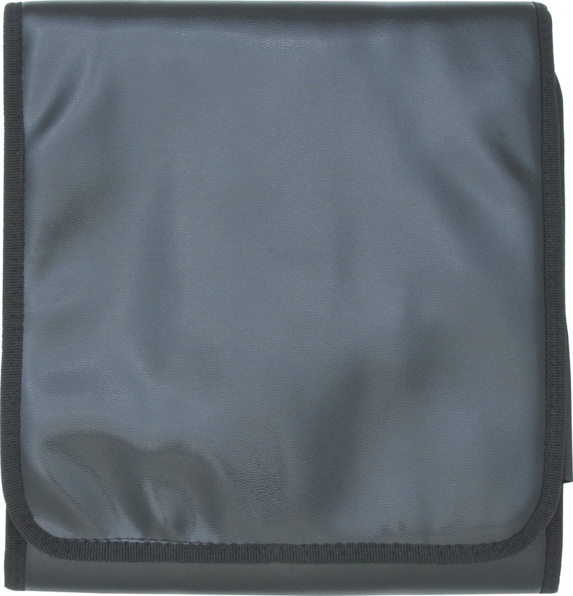Knife Roll Rug Holds 36 Knives Pouch Case Black w/ Cloth Lining ac91