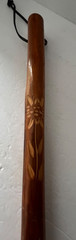 Brazos Rustic Walking Stick/Hiking Staff Handcrafted Leather Lanyard 60 Inch