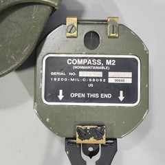 Brunton Military Compass M2 Nonmaintainable in Case Jan 1987 19200MILC58052 VTG