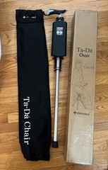 34.6″ STEP2GOLD Ta-Da Chair Trekking Hiking Pole Walking Cane Chair Foldable