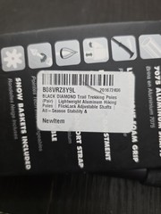 Black Diamond Trail Back Trekking Poles Pair. BO8VRZ8Y9L NEW 🔥 W SNOW WHEELS