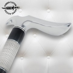 Gil Hibben Walking Cane | Black | Stainless Steel Handle | Overall 37 3/8″