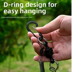 Portable Magnetic Breakaway Lanyard with D Ring Clip for Outdoor Gear Holding