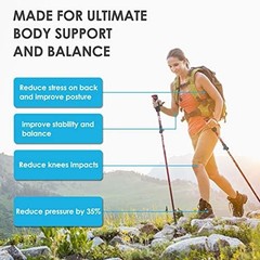 Trekking Poles Collapsible Hiking Poles – Lightweight Aircraft-Grade Aluminum…