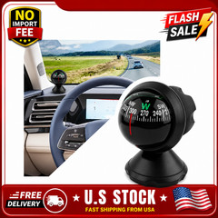 Car Dashboard Compass Adjustable Ball Compass Night Vision for Car Boat SUV