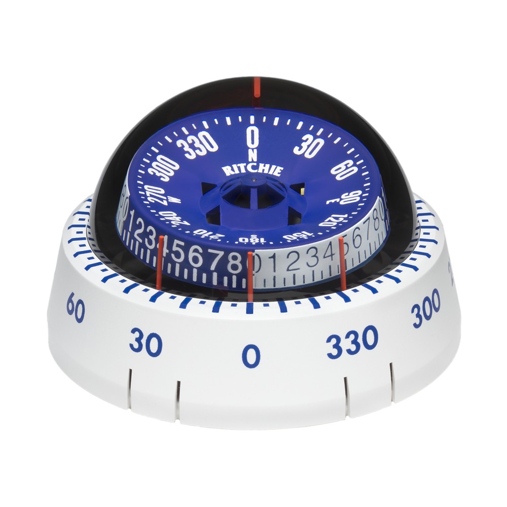 Ritchie XP-98W X-Port Tactician Compass – Surface Mount – White XP-98W …