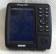 GARMIN GPSMAP 182C MARINE CHART PLOTTER FISHFINDER GPS UNIT w/ POWER MOUNT COVER