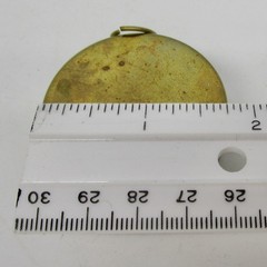 Vintage York Hamza compass in brass case with hinged lid 1 3/4″ round