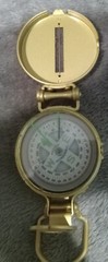 Vintage Liquid Filled LENSATIC Precision Pathfinder Engineer COMPASS Metal Case