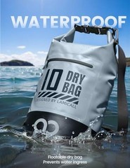 Waterproof Dry Bag with Phone Pouch – 5L/10L//30L/40L 20L Blueish Gray