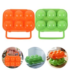 2 Pcs Handheld Egg Box Container for Camping Eggs Carrier Storage
