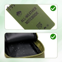 7 Pack Waterproof Notebook Set, 3×5 Inch Waterproof Notepad with Weatherpro