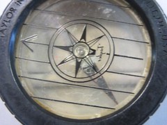 Taylor Instruments, Asheville NC Hand Held Compass Key Chain Vintage 1960’s