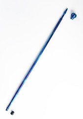 Handcrafted Convertible Titanium Walking Cane with Ice Ferrule