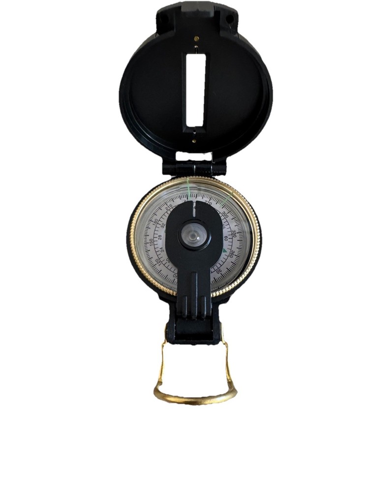 ENGINEER Directional Compass Folding Lid Brass Plastic Hiking Camping Tool MCM