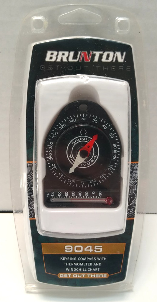 Brenton Keyring Compass Thermometer & Wind Chill 9045 Sealed NOS