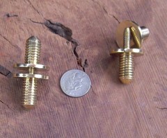 JWL Two (2) Solid Brass Connectors Couplers (1/2″ x 13) to split Canes in two