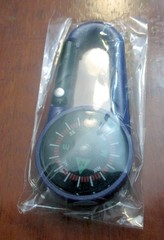 Carabiner Compass & Keychain – Purple – NEW in Package