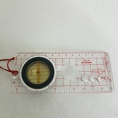 Orienteering Compass Olcom Fs-14 With Lanyard Made In Japan