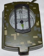 S&E Military Style Compass. Hunting, Hiking, Backwoods Exploring in case