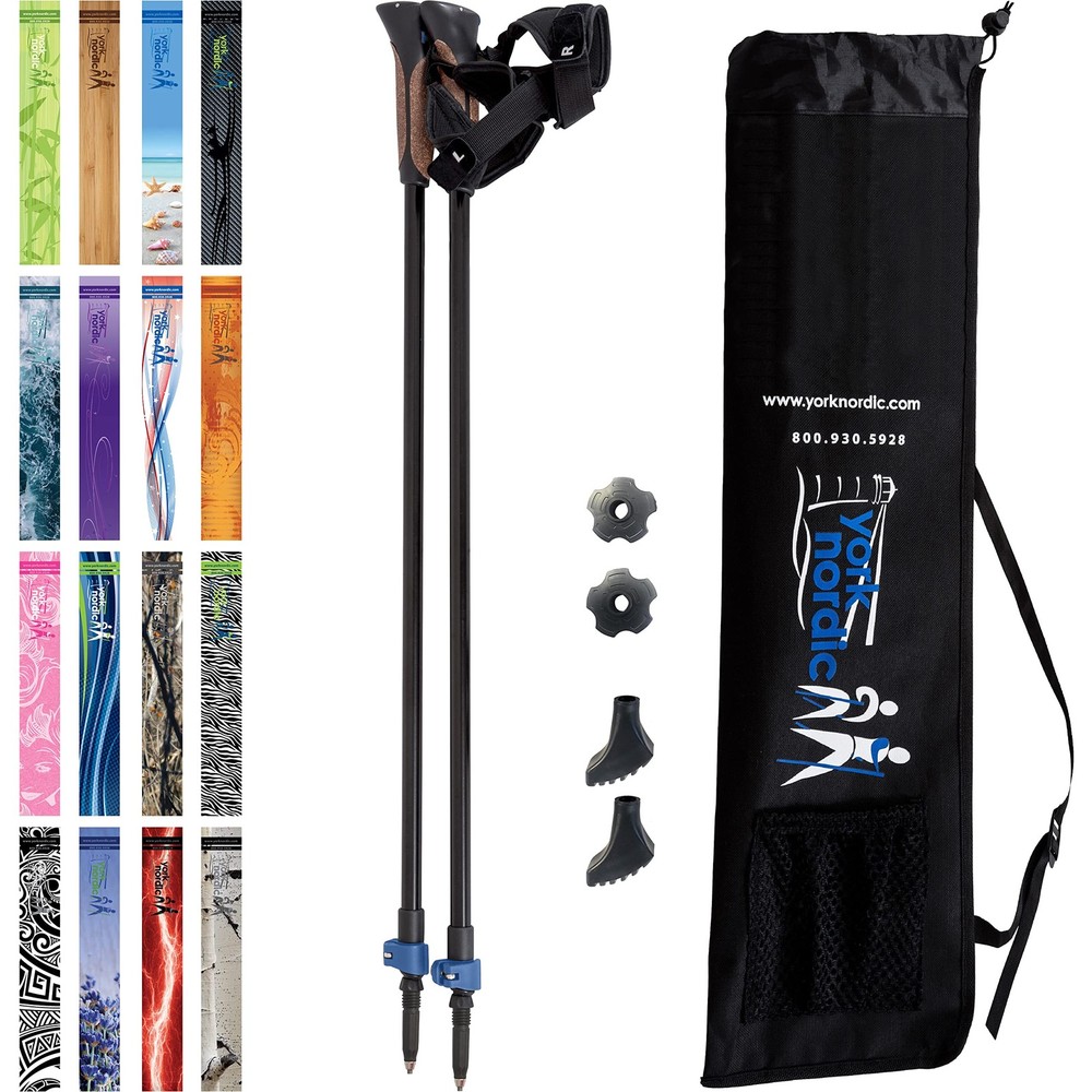 Official Nordic Walking Poles – True Classic Nordic Glove Grips, Lightweight,…