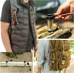 6-Pack Elastic Rope Fasteners – Backpack Accessories for Organizing Gear, Trekki