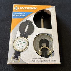 Outdoor Products Travel Gear Lensatic Compass Hunting Camping Hiking Fishing NOB