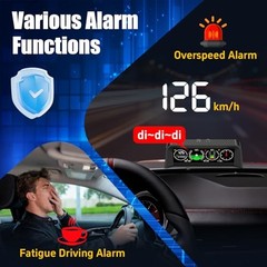 Car Inclinometer for Off-Road, GPS Speedometer MPH KMH with Compass, X60 Pro