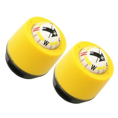 2 Pcs Compass Navigation for Car Automotive Travel Dashboard Vehicle
