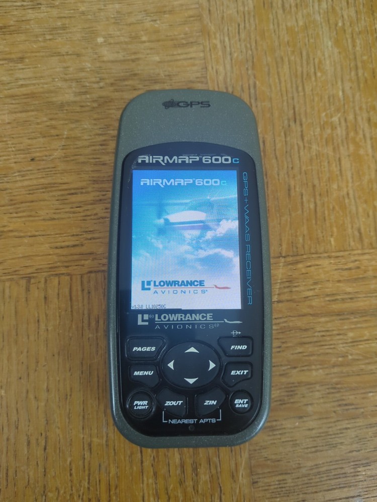 Lowrance Avionics AirMap 600C WAAS + GPS w/ Terrain Awareness SD Card- Tested