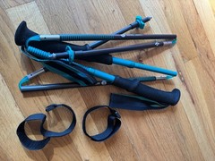 BLACK DIAMOND distance carbon Z DEMO trail run poles ultralite 3 section 105 cm