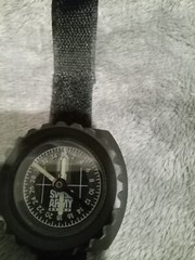 Swiss Army Brand Vintage Wrist Compass Nylon Bracelet Skydiving Outdoors