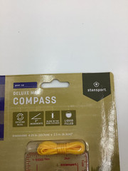 (QTY 9) Stansport 557-P Deluxe Map Compass Liquid-Filled/2° Increments/Magnifier