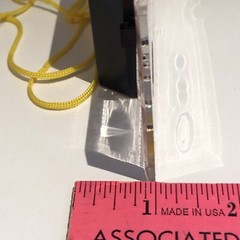 Tahoe Trails Compass. Acrylic. Mirror In Cap. Lanyard. 122×64.5×21.5mm. Used