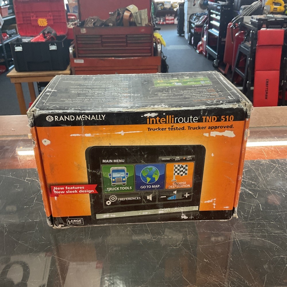 Truck GPS Rand McNally Intelliroute TND 510 With Stand & Car Charger READ