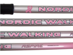 Aspire Nordic Walking Sticks Poles For Hiking, Trekking – 3 Sizes & 6 Colors!