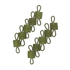10pcs Tactical Molle Ribbon Buckle Binding Retainer for PTT Antenna Stick Pipe