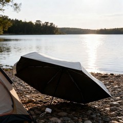 Lightweight Pocket Umbrella with UPF50 Sun Protection for Easy Carrying