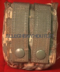 ONE USGI ACU Single Hand Grenade Pouch MOLLE Utility Pouch VERY GOOD CONDITION