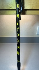 PAULS SUPPLIES Trekking Pole Adjustable Hiking Walking Stick Black Animal Print
