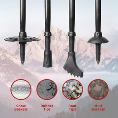 Drakon Outdoors – Bastones Drakon 2.0 – Fibra de carbono de alta resistencia