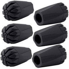 6PCS Walking Stick Tips, Shock Absorption Trekking Pole Tips Replacements,