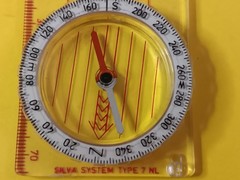 SILVA POLARIS HIKING LIQUID FILLED COMPASS SWEDISH MADE W/ BOX