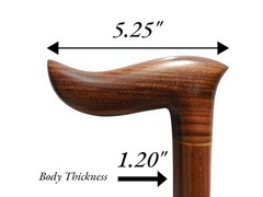 Wooden Walking Cane – Handcrafted in Central America, Luxury Laurel Wood