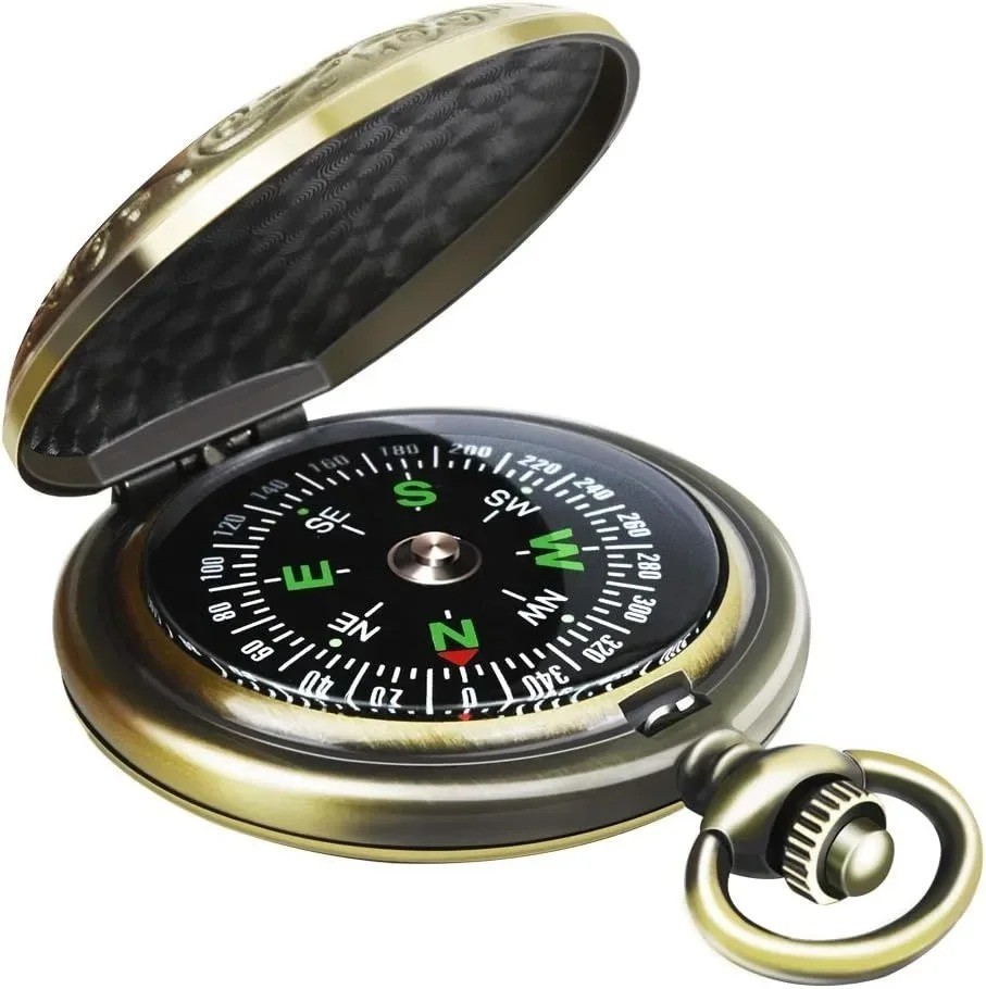 Portable Hiking Compass Military Navigation Tool Camping Backpacking Map Reading