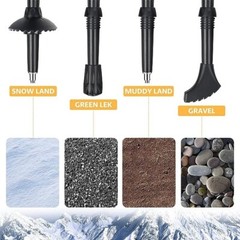 Bastones de trekking Bastones de senderismo plegables – Bastones de trekking.