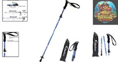Travel-Friendly Trekking Pole – Lightweight & Foldable 13.4″ for Easy Carrying