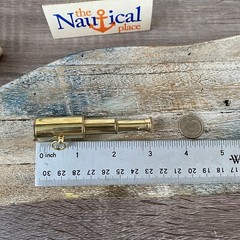 Brass Telescope & Compass Gift Set w/ Velvet Bag / Optional 27″ Chains -Necklace
