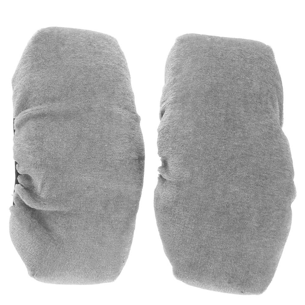 2Pcs Lightweight Grey Crutch Padding Soft Sponge Material Anti-Collision Covers