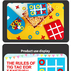 10pcs Felt For Tic For Tac Toe Game Set for Parent Child Interactive Play